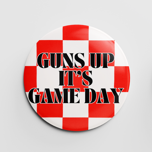 Guns Up It's Game Day 2.25" Button