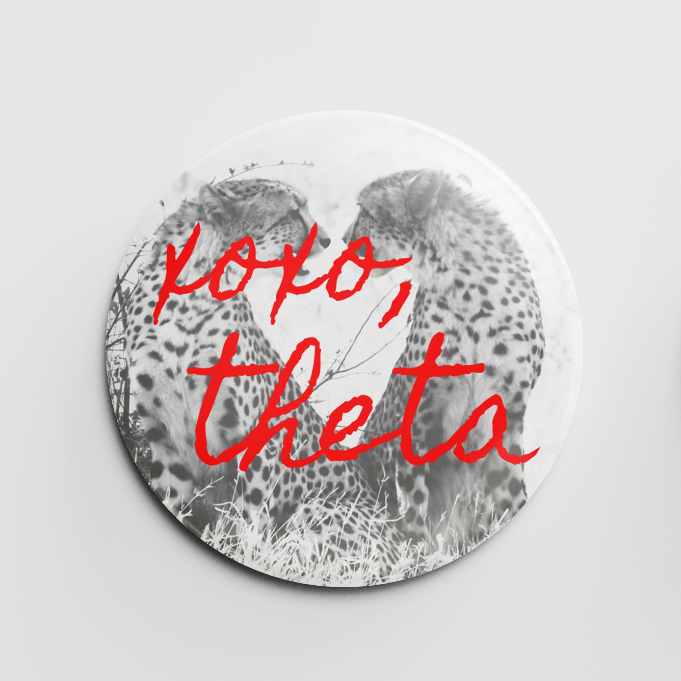 XOXO, Theta 2.25" Button