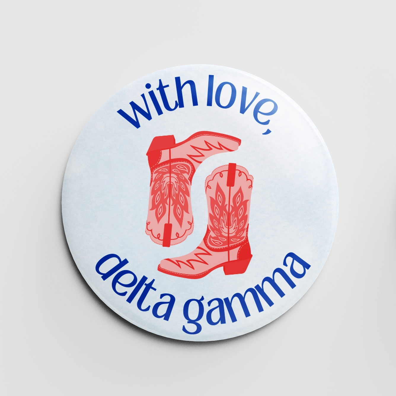 With Love, Delta Gamma 2.25" Button