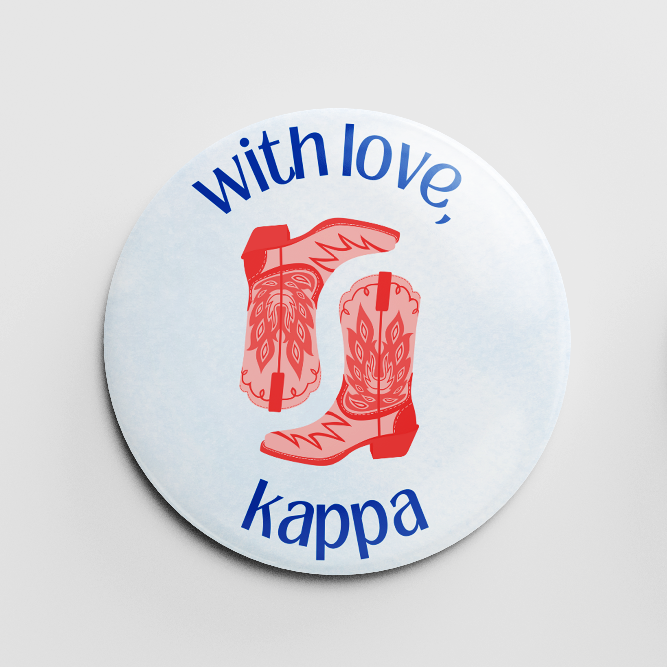 With Love, Kappa 2.25" Button