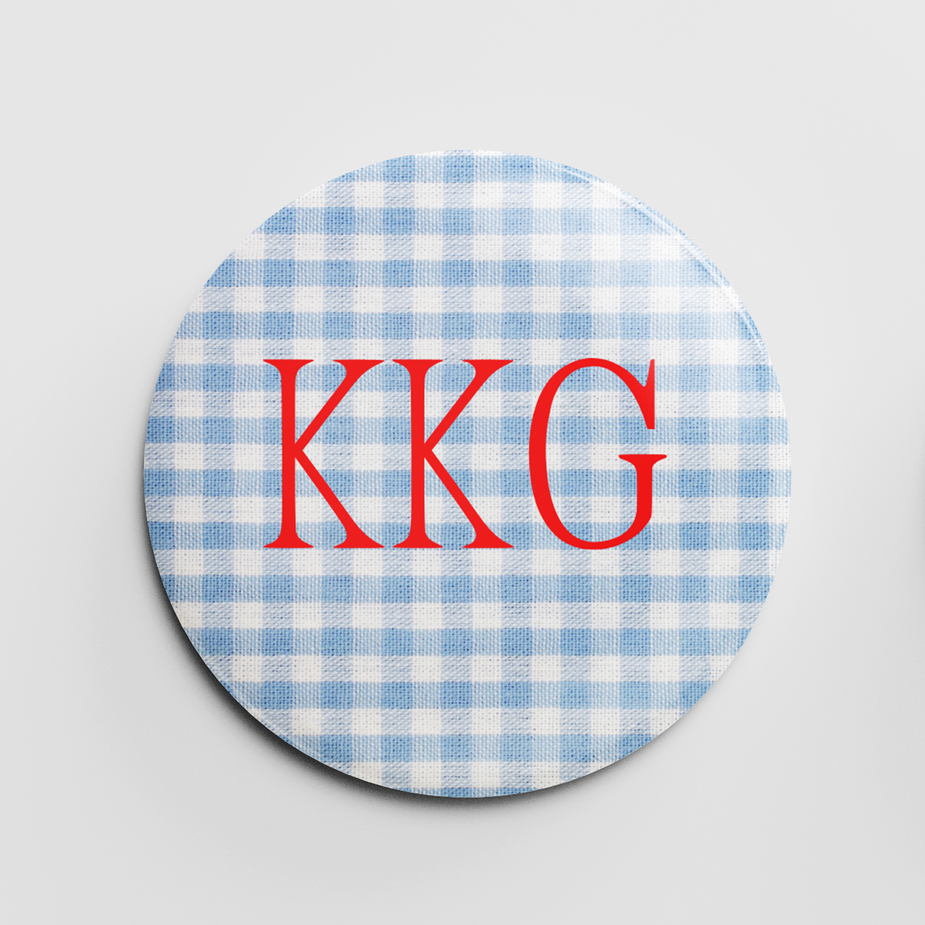 KKG Gingham 2.25" Button