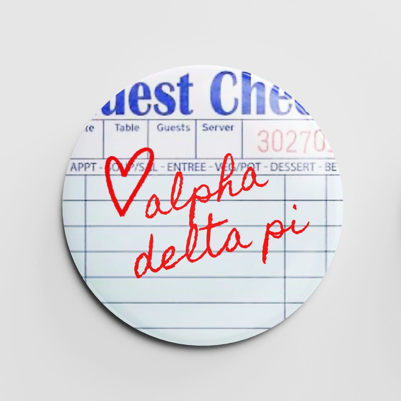 Alpha Delta Pi 2.25" Button