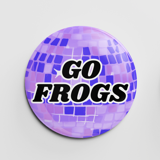 Go Frogs Disco 2.25" Button