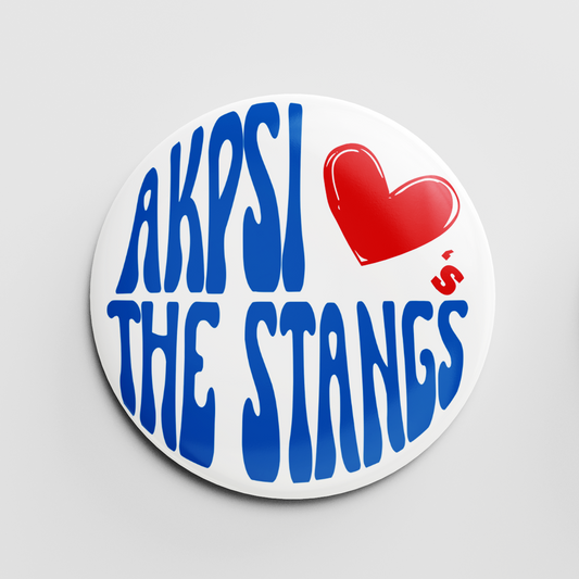 AKPsi Loves the Stangs 2.25" Button